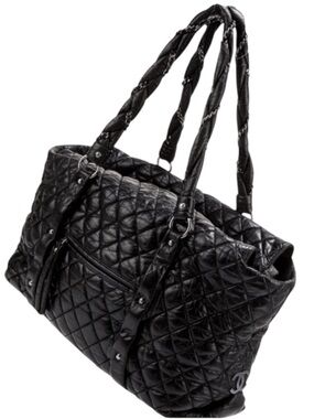 Chanel Ligne Lady Braid Lambskin Quilted Tote